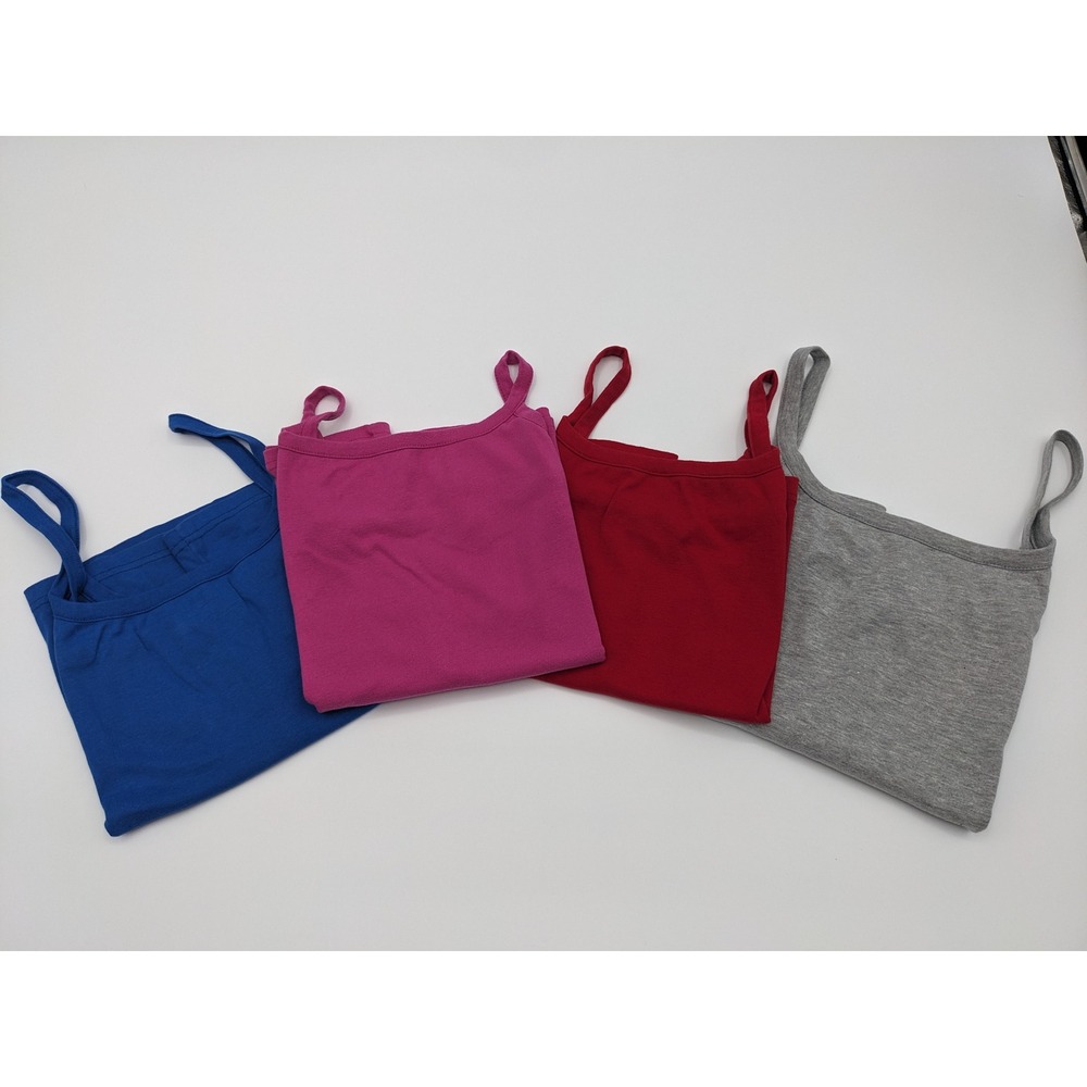 Vintage Newport News Easy Style Cotton Camisole Tank Top Bundle 4 Pack 2X